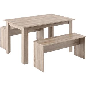 Esstisch Vicco Sentio, sonoma eiche, 3-teilig