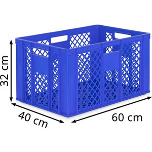 Produktbild für Eurobox Alpha-Paletten blau, 61 Liter, lebensmittelecht