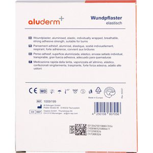 Produktbild für Pflaster Söhngen aluderm+ Aluplast 1009199, 10 Stück
