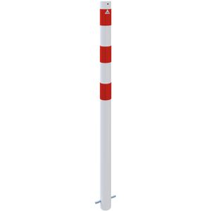 Produktbild für Absperrpfosten Schake 476B, rot/weiß, aus Metall