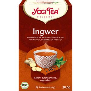 YogiTea Tee Ingwer, Kräutertee, BIO, 30,6g, 17 Beutel