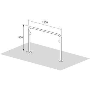 Produktbild für Fahrradständer WSM Trust 31, Bodenmontage