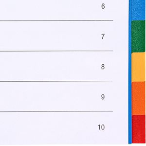 Produktbild für Register DONAU 7710095-99, A4, blanko
