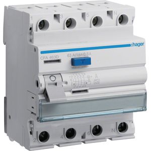 FI-Schutzschalter Hager CFA463D, 300mA, Typ A