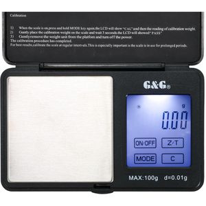 Produktbild für Taschenwaage G&amp;G TS-100, mit Kalibriergewicht, Teilung 0,01 g