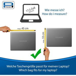 Produktbild für Laptoptasche Pedea Clutch 66066530, schwarz