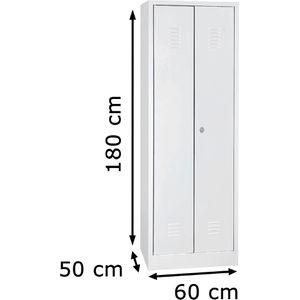 Produktbild für Mehrzweckschrank G-Office CLC/HD.1860, abschließbar, lichtgrau