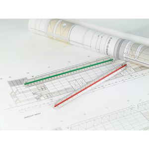 Produktbild für Dreikantmaßstab Wedo 5255101, Aluminium, 30cm