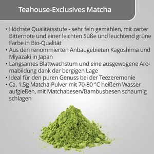 Produktbild für Matcha Teahouse-Exclusives Premium Organic Ceremonial AAA, BIO