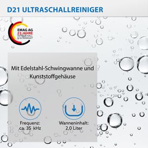 Produktbild für Ultraschallreinigungsgerät Emag Emmi D21