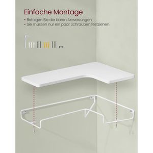 Produktbild für Wandregal Vasagle LLS831W14, weiß