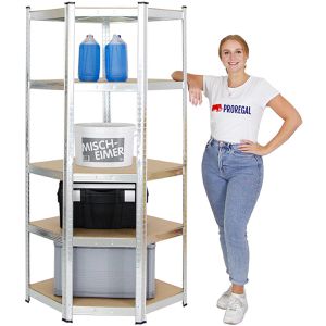 Produktbild für Schwerlastregal PROREGAL Ragnar, 5 Holzböden