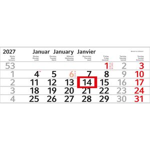 Produktbild für 3-Monatskalender Böttcher-AG Budget, mit Werbedruck