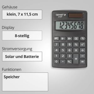 Produktbild für Taschenrechner Genie 215P