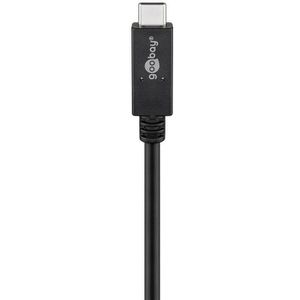 Produktbild für Ladekabel Goobay 41074, schwarz, 1m