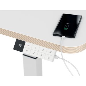 Produktbild für Schreibtisch Leitz Ergo 65340001, weiß / weiß