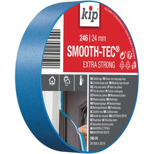 KIP Kreppband 246-24, Smooth Tec, Extra Strong, 24mm x 50m, für Innen und Außen