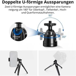 Produktbild für Stativ Neewer TP29, Höhe bis 17,5 cm