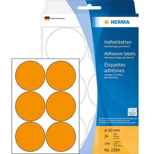 Markierungspunkte Herma 2284, leuchtorange