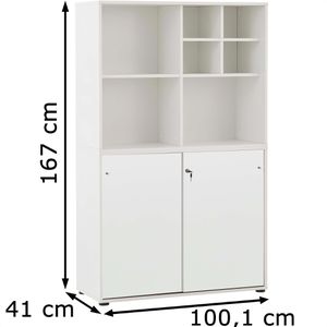 Produktbild für Kombischrank Möbelpartner Serie 400, weiß