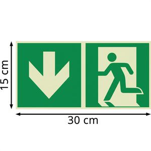 Produktbild für Hinweisschild Abtec ISO 7010 E001+E005 Aluminium