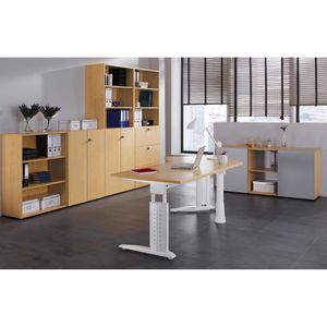 Produktbild für Schreibtisch Hammerbacher U-Serie, buche / weiß