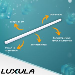 Produktbild für LED-Unterbauleuchte Luxula LX300242, neutralweiß