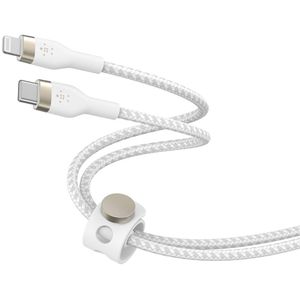 Produktbild für Ladekabel Belkin BoostCharge Pro Flex, weiß, 1m