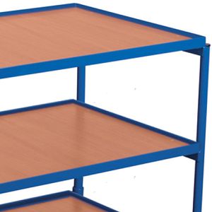 Produktbild für Tischwagen VARIOfit sw-600.600, aus Metall &amp; Holz