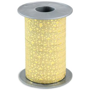 Produktbild für Geschenkband Präsent Glitter Star, gold