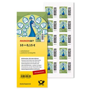 Briefmarken DeutschePost Set, 10 Stück à 15cent