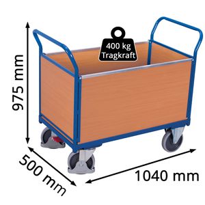 Produktbild für Transportwagen VARIOfit Vierwandwagen, sw-500.400