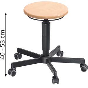 Produktbild für Drehhocker meychair A1-TR-B