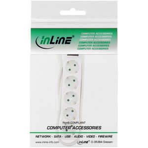 Produktbild für Steckdosenleiste InLine 16451G, mit 1,5m Kabel