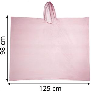 Produktbild für Regenponcho Relaxdays Länge 98 cm, Einweg, 20 Stück