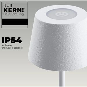 Produktbild für Tischlampe Rolf-Kern Club Nano, weiß, LED, warmweiß