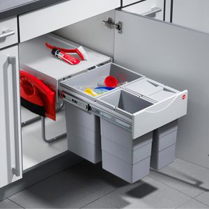 Produktbild für Einbaumülleimer Hailo AS Raumspar Tandem Comfort