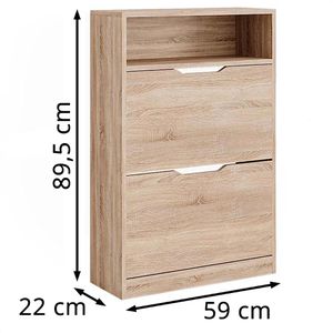 Produktbild für Schuhschrank Vicco Luca, sonoma eiche