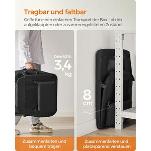 Produktbild für Tiertransportbox Feandrea Gr. L, aus Stoff