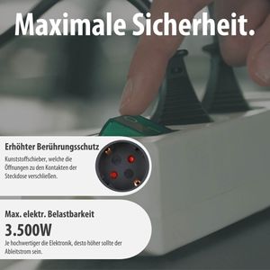 Produktbild für Steckdosenleiste Brennenstuhl Eco-Line, 5m Kabel