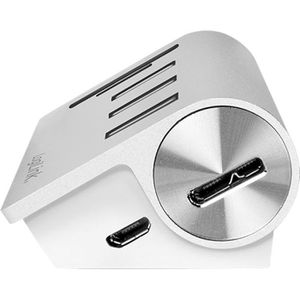 Produktbild für USB-Hub LogiLink CR0045, silber, mit SD-Kartenslot