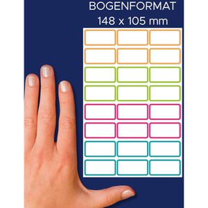Produktbild für Namensetiketten Zweckform NAME48C, 4 Farben