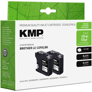 Produktbild für Tinte KMP B56D für Brother LC-229XLBK