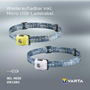 Produktbild für Stirnlampe Varta Ultralight H30R, wiederaufladbar