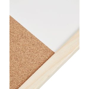 Produktbild für Kombitafel Bi-Office Budget MX07001010, 2 in 1, braun / weiß