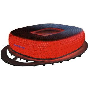 Produktbild für Puzzle Ravensburger 12008033 Iconics - Allianz Arena mit Licht
