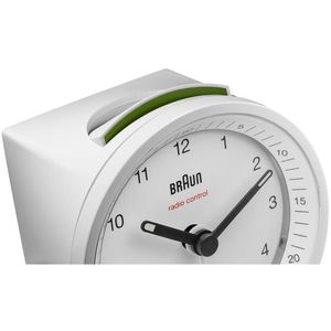 Produktbild für Wecker Braun BC07W DCF weiß, analog