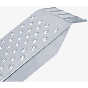 Produktbild für Auffahrrampe Arebos silber, 2 Stück
