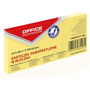 Haftnotizen Office-Products 14047411-06, gelb