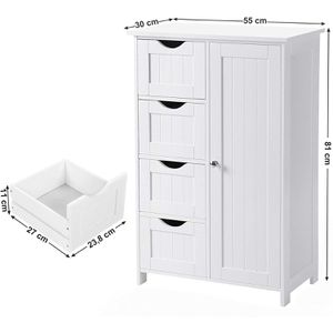 Produktbild für Kommode Vasagle LHC41W, weiß
